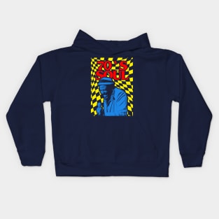 Marvin 70's Soul Light Blue Kids Hoodie